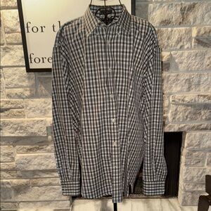 Lands' End Mens Casual Button Down Shirt 2XL